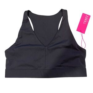 TEREZ‎ Black V-Neck Sports Bra